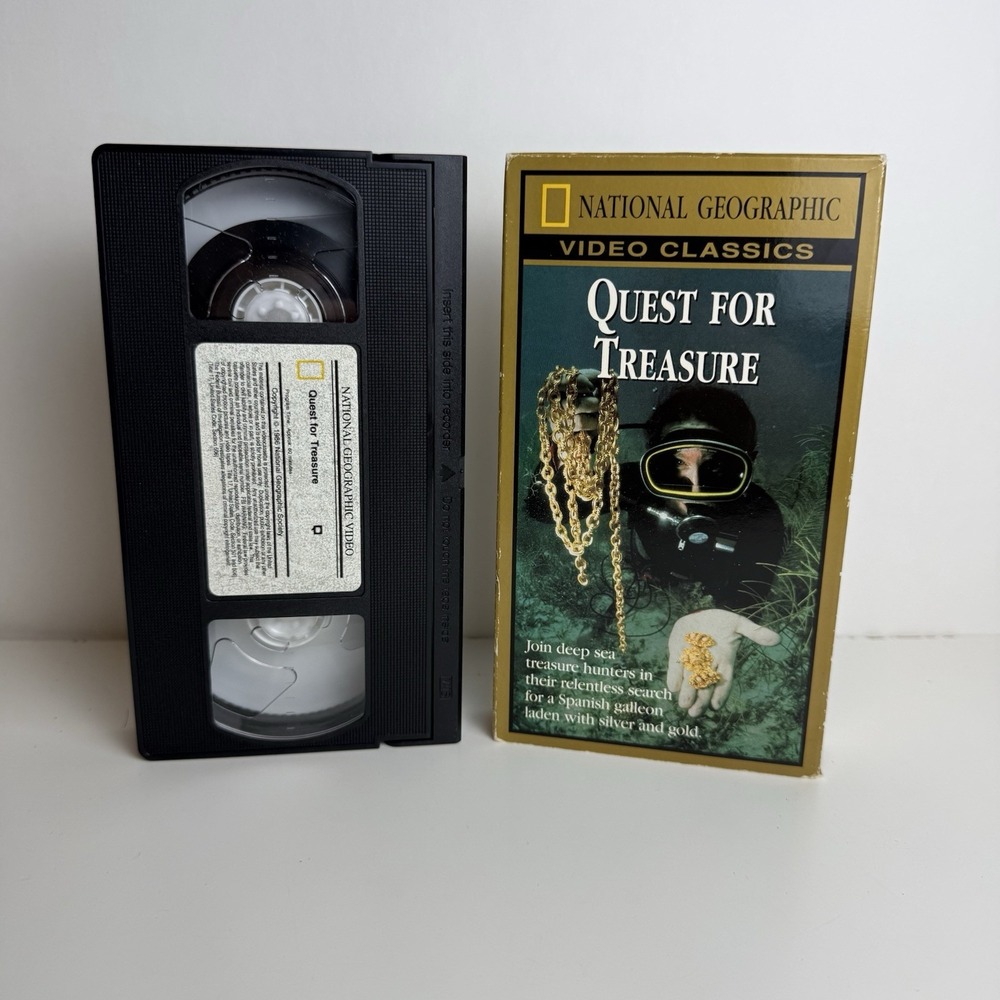 National Geographic Quest For Treasure Collectors edition VHS tape